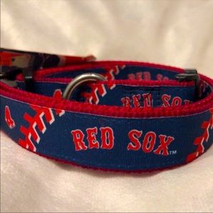 RED SOCKS Baseball Team Dog Collar